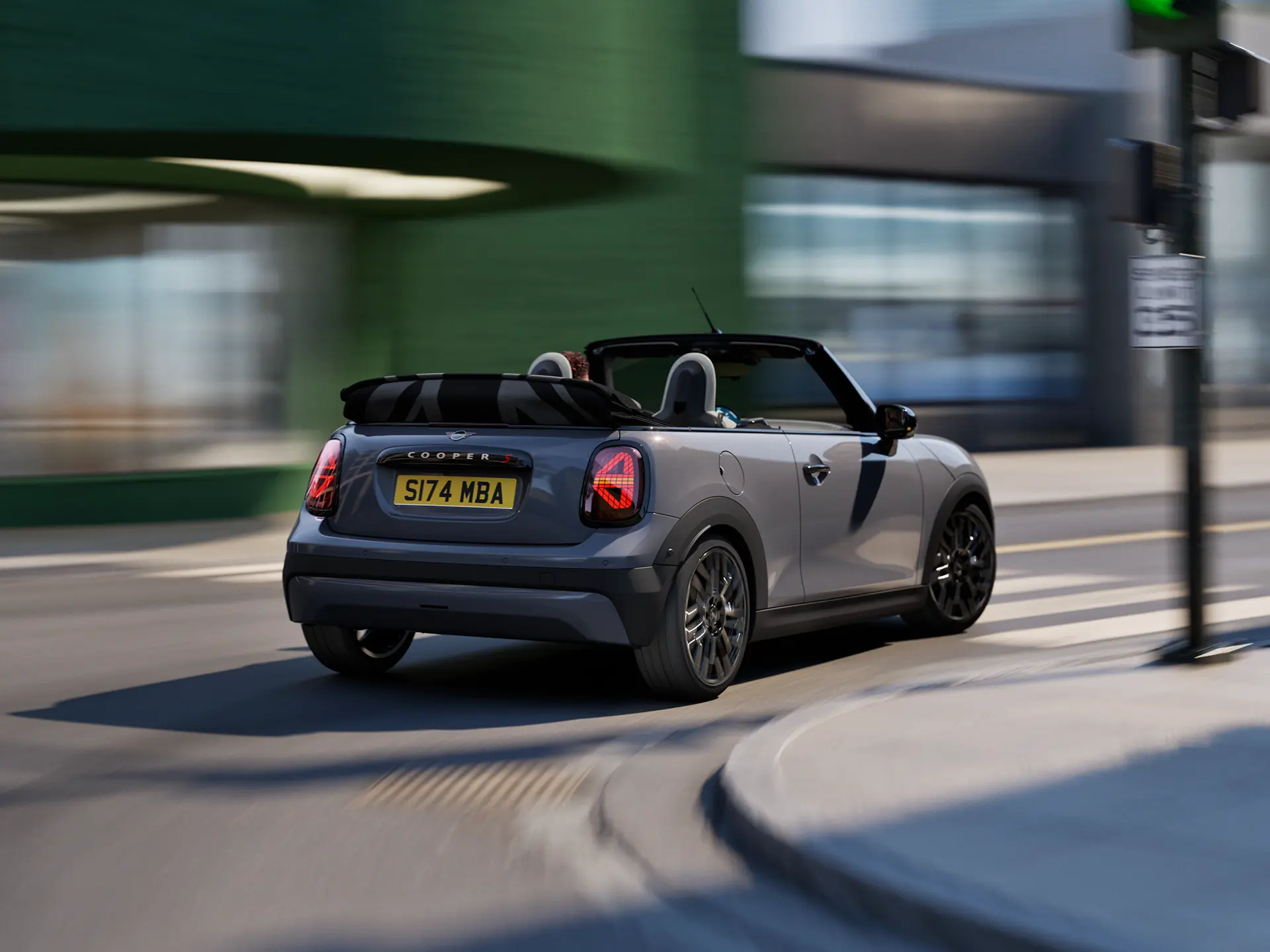 MINI Cooper descapotable - experiencia de conducción - monitorización del entorno