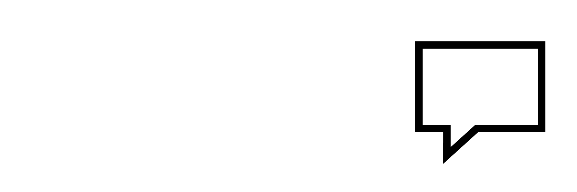 Icono cuadrado de burbuja de mensaje