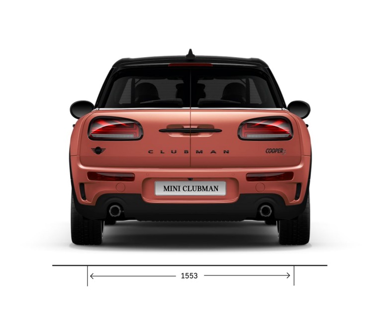 MINI Cooper – vista trasera – dimensiones
