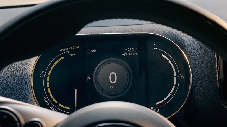 MINI Countryman híbrido enchufable – cuadro digital de instrumentos – pantalla de instrumentos